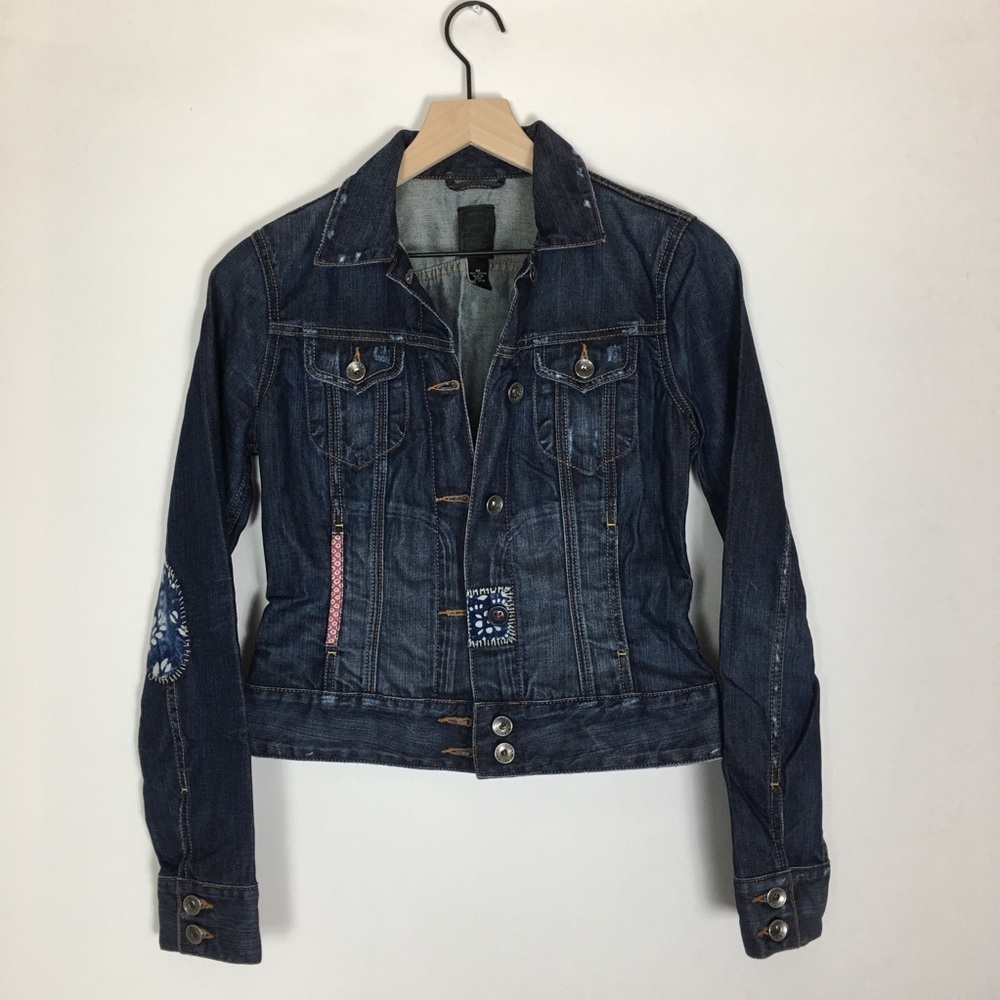 Lucky Brand Adelaide Denim Jacket with Patches